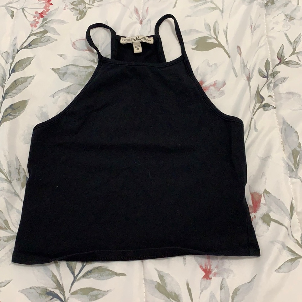 Black tank top